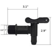 Ανταλλακτικά IBC Barrel Water Butt Tap Plastic Adapter Beer Home Rains Brew Tools Self Made Bucket Πλαστική βρύση