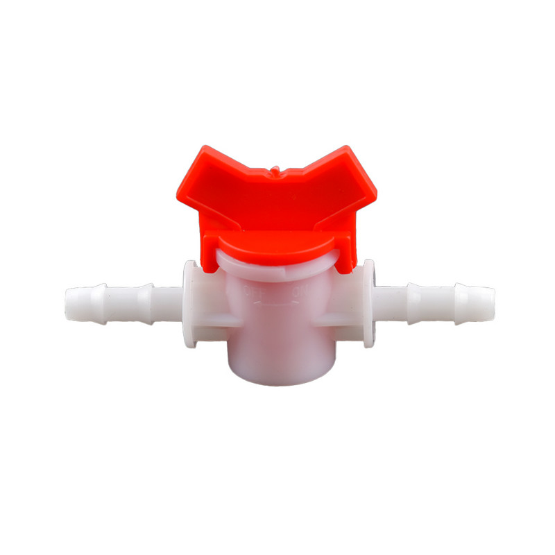 1 бр. 4 мм, 6 мм, 8 мм PVC маркуч, двупосочен пластмасов сферичен кран Конектор за микро напояване на аквариума