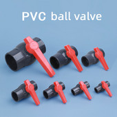 1/2" 3/4" 1" sisemine PVC kuulkraan, ühe käepidemega sulgeventiilid IBC veepaagi toruühendus kanalisatsioonivooliku basseini jaoks