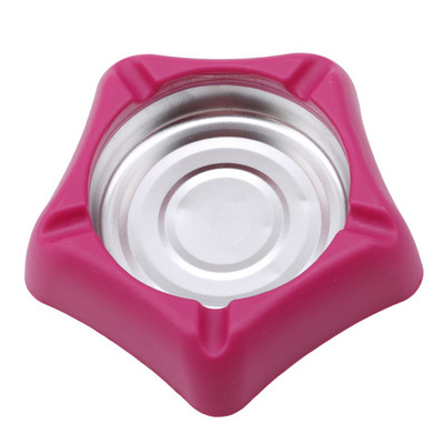 Scrumieră pentru casă Nouă din plastic colorat bomboane Oțel inoxidabil Scrumieră cu margini pătrate Acasă Birou Publicitate Accesorii pentru țigări