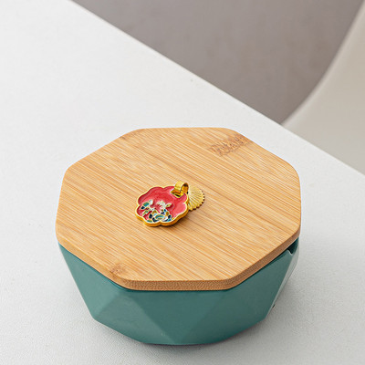 Κεραμικό Τασάκι με Κάλυμμα Creative Marble Tashray Personality Απλό Γραφείο Anti-fly Ash Διακόσμηση σαλονιού Τασάκι σπιτιού