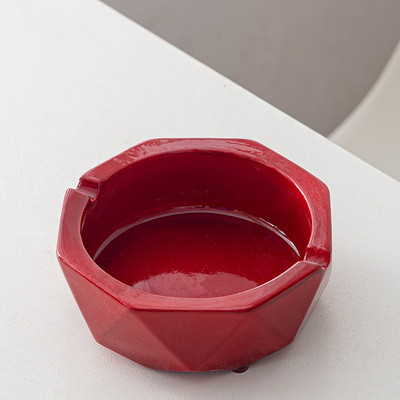 Κεραμικό Τασάκι με Κάλυμμα Creative Marble Tashray Personality Απλό Γραφείο Anti-fly Ash Διακόσμηση σαλονιού Τασάκι σπιτιού