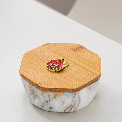 Κεραμικό Τασάκι με Κάλυμμα Creative Marble Tashray Personality Απλό Γραφείο Anti-fly Ash Διακόσμηση σαλονιού Τασάκι σπιτιού