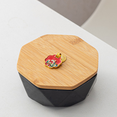 Κεραμικό Τασάκι με Κάλυμμα Creative Marble Tashray Personality Απλό Γραφείο Anti-fly Ash Διακόσμηση σαλονιού Τασάκι σπιτιού