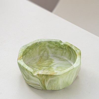 Κεραμικό Τασάκι με Κάλυμμα Creative Marble Tashray Personality Απλό Γραφείο Anti-fly Ash Διακόσμηση σαλονιού Τασάκι σπιτιού