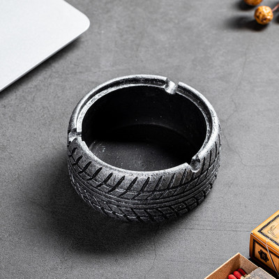 Nordic Wheels cementes hamutartó fedéllel Retro irodai rúd pernye tároló doboz hamutálca nappali dekorációs kiegészítők