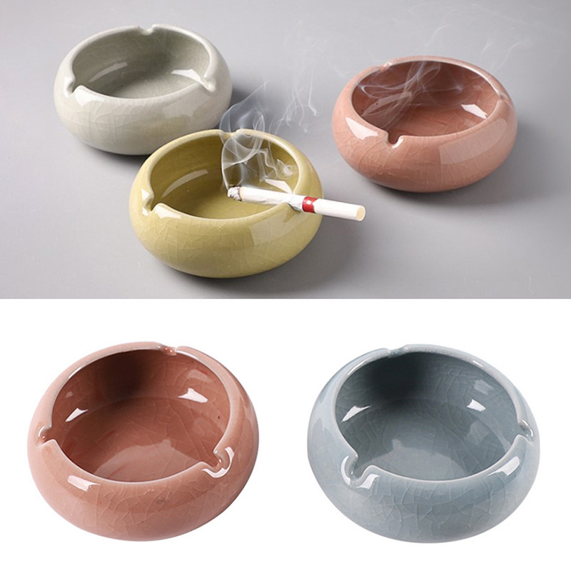 Керамичен пепелник, ръчно изработен ледена пукнатина, декоративен модерен хотелски пепелник, всекидневна, работен плот, прости пепелници, декорация на дома