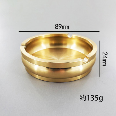 Преносим месингов пепелник Домашен пепелник Офис Хотелски пепелник Настолен орнамент Кола Офис Пепелник Изцяло меден плътен пепелник