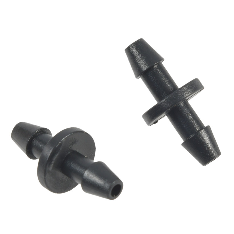 Бодлив конектор 3/5 маркуч 2-посочен конектор за напояване за 3/5 мм маркуч за вода стрелка Адаптер за капкомер 100 бр. Съединение за капково напояване