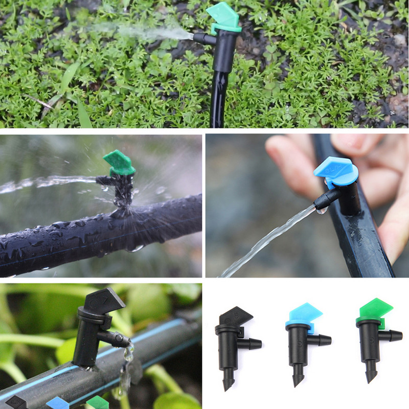 20Pcs 4/8/16L микро спрей напояване микро дюза Напояване Капково излъчвател Градински флаг Напояване Капкомер Дървета
