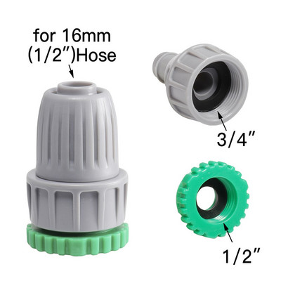 2 τμχ Garden Quick Connector Tap 1/2" 3/4" Αρσενικό θηλυκό νήμα άρθρωση θηλής 1/4" 1/2" Επισκευή λάστιχου άρδευσης ψεκαστήρες νερού