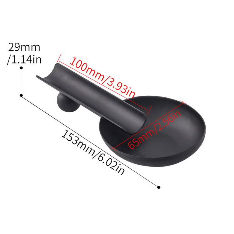 Τασάκι για πούρο σε σχήμα κουταλιού Φορητό σταχτοδοχείο για τσιγάρα Δίσκος στάχτης μονής υποδοχή θήκης πούρων Βάση σταχτοδοχείου