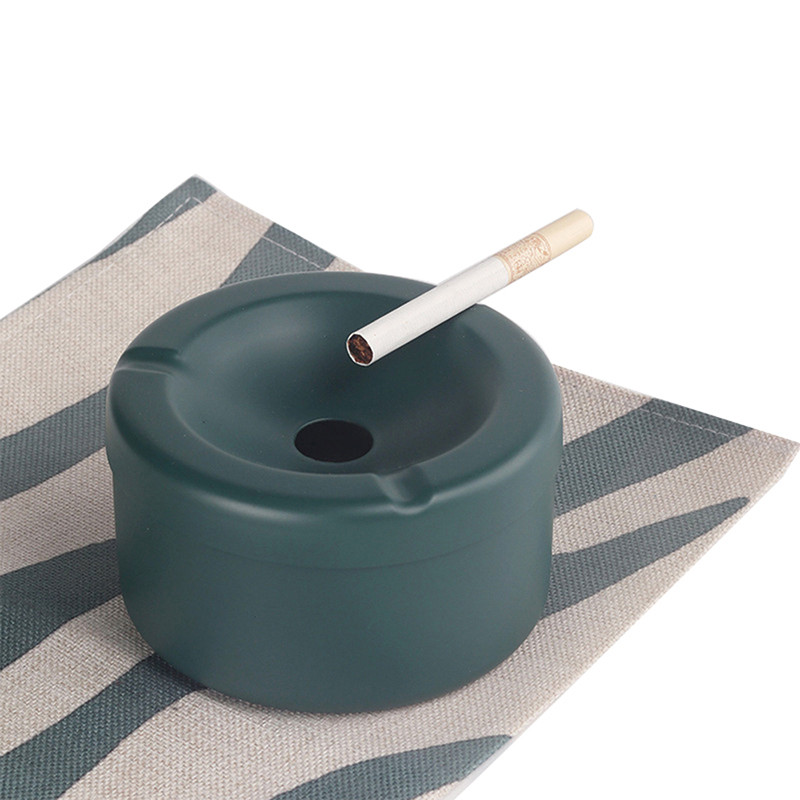 Ветроустойчив пепелник от неръждаема стомана с капак Пепелник за цигари Принадлежности за пушене
