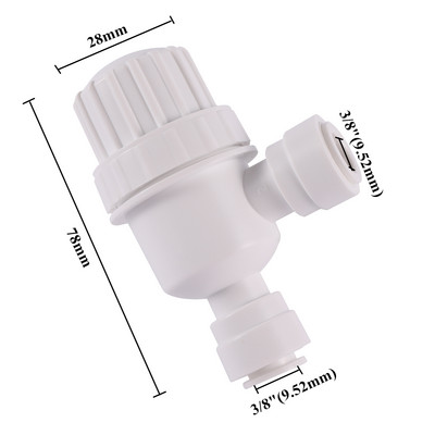3/8" Slip Lock gyorscsatlakozó mikroszűrő kerti öntözőrendszer szűrő 40 mikronos szűrő OD 9,52 mm-es csőtisztító szűrőhöz