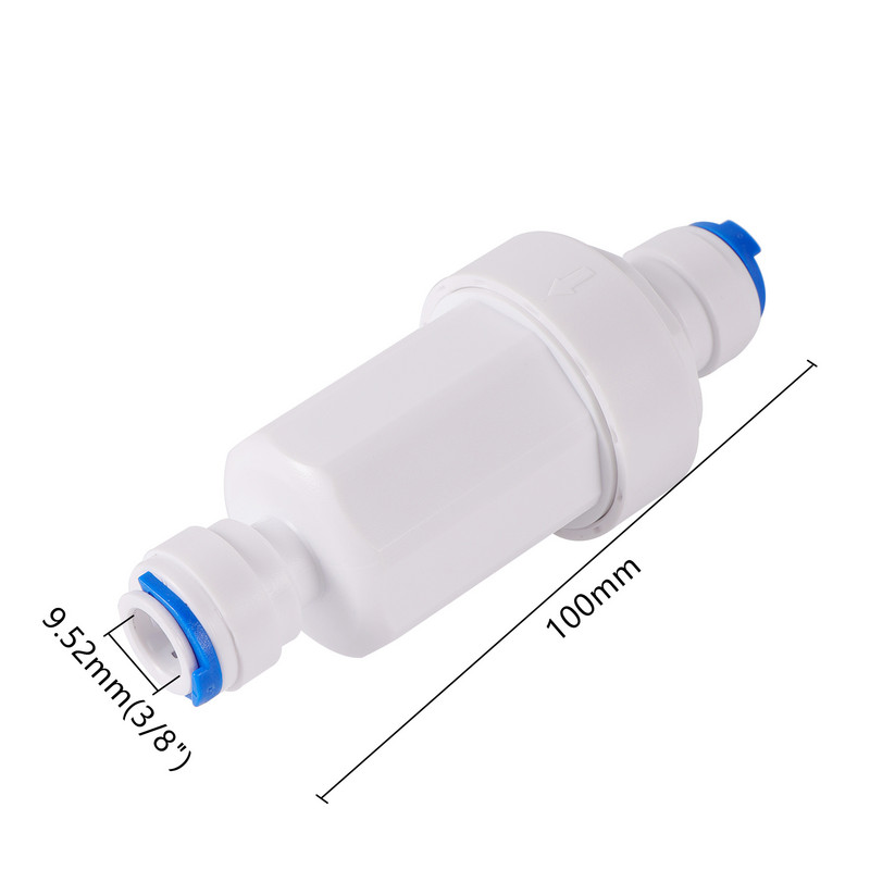 3/8" Slip Lock Quick Connect Микрофилтър Градинска напоителна система Филтриране 40 микрона филтър за OD 9,52 мм филтър за пречиствател на тръби