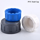 1 τμχ 1/2"~2" Θηλυκό νήμα PVC Σύνδεσμος σωλήνα τελικού καπακιού Πότισμα κήπου Άρθρωση άρδευσης ενυδρείου Δεξαμενή ψαριών Τελική βύσμα σωλήνα νερού