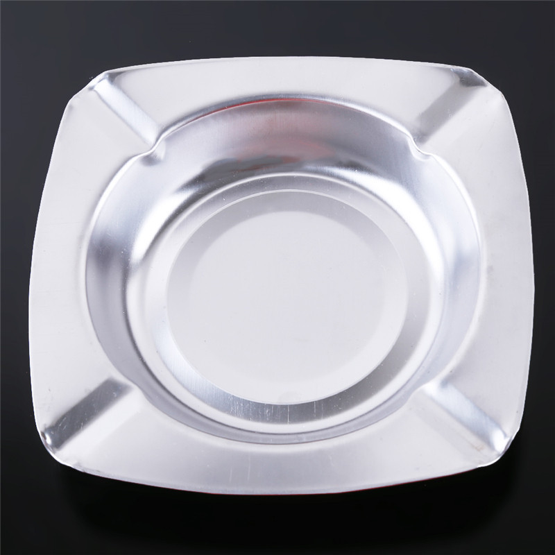 Pārnēsājams pelnu trauks āra mājas metāla pelnu trauks apaļš kvadrātveida pelnu trauks lielas ietilpības cigarešu pelnu trauks nospiežams smēķēšana