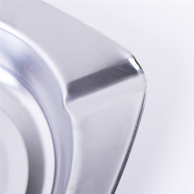 Pārnēsājams pelnu trauks āra mājas metāla pelnu trauks apaļš kvadrātveida pelnu trauks lielas ietilpības cigarešu pelnu trauks nospiežams smēķēšana