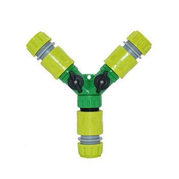 Градински маркуч 1/2 инча Y съединител за воден разделител Клапан за напояване 16 мм маркуч 3-посочен съединител за кран за вода 1 бр.