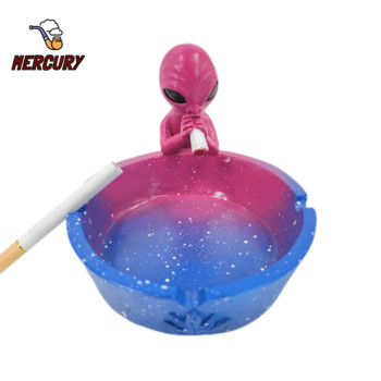 MERCURY Creative Alien Τασάκι Προσωπικότητας Ρητίνη Starry Sky Δίσκος τέφρας Διακόσμηση επιτραπέζιου σπιτιού Αξεσουάρ καπνίσματος Δώρο φίλου