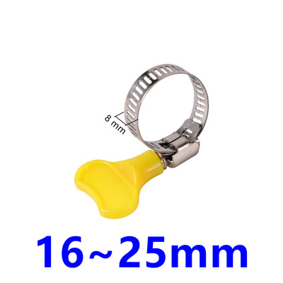 2 db állítható rozsdamentes acél műanyag pillangó fogantyú 8 ~ 38 mm átmérőjű csőcsiga meghajtó bilincs tömlőcső rögzítő rugalmas klip