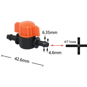 4/7 маркуч, воден клапан, градинска система за автоматично капково напояване, 1/4\