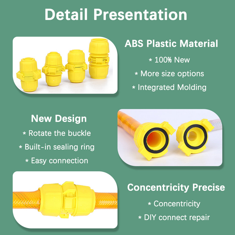 1PCS 1/2" 3/4" 1" Адаптер за маркуч за тръбни тръби Бърз конектор Свързване Ремонт Поливане на градина Измиване Завъртане на кола Връзка с катарама