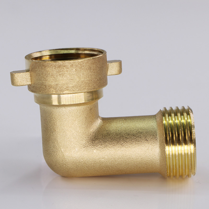 3/4" 90° месингов колянов маркуч Адаптер Медна тръба Поливане на градина Фитинги за напояване Свързване Ремонт Бърз конектор Съединителна връзка