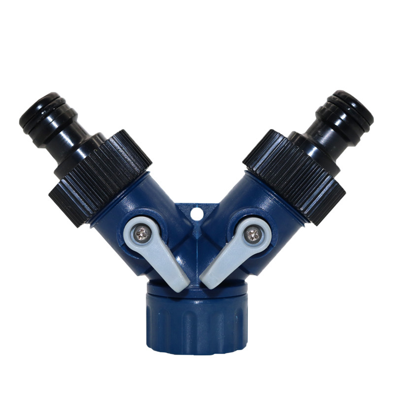 Сплитер за Y клапан с конектор за биберон 2-посочни фитинги за селскостопански градински маркуч Бързо свързване Конектор за тръба 1 бр.
