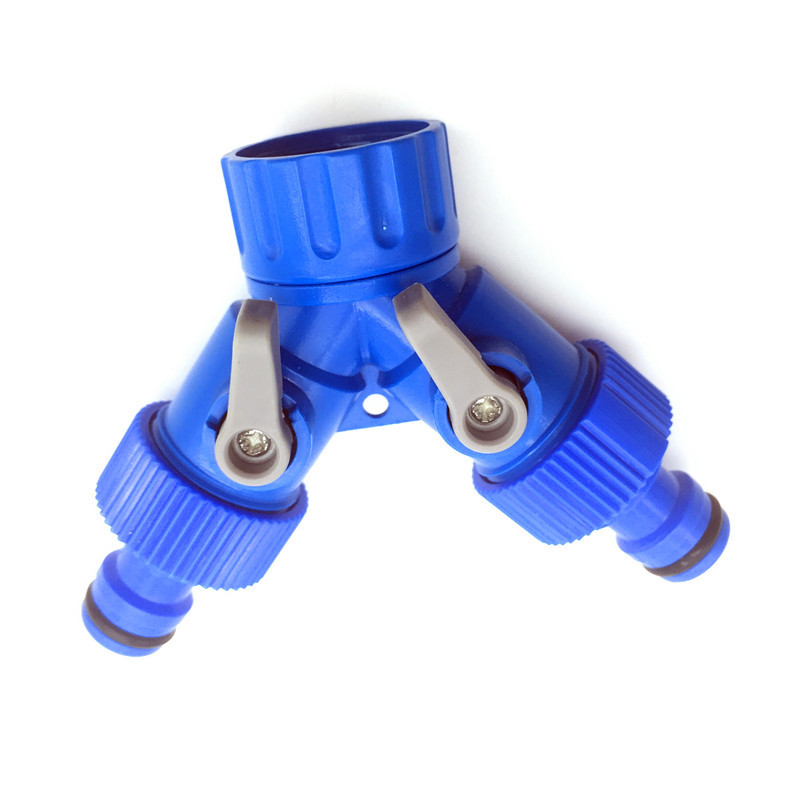 Сплитер за Y клапан с конектор за биберон 2-посочни фитинги за селскостопански градински маркуч Бързо свързване Конектор за тръба 1 бр.