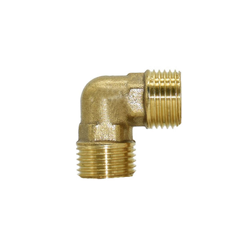 Месинг 1/2" 3/4" коляно съединение меден метален конектор за водопроводна тръба коляно коляно 90 градуса адаптер за ремонт на маркуч 1 бр.