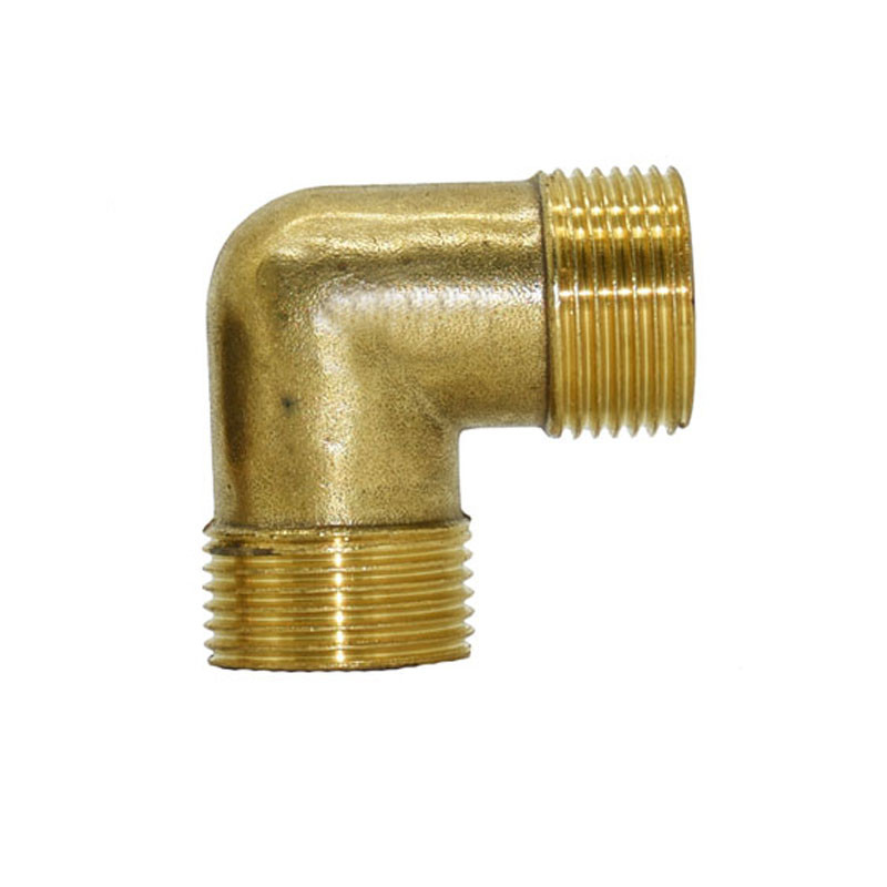 Месинг 1/2" 3/4" коляно съединение меден метален конектор за водопроводна тръба коляно коляно 90 градуса адаптер за ремонт на маркуч 1 бр.