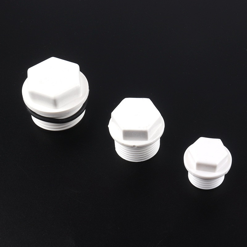 5 бр. 1/2"3/4"1" PVC щепсел с външна резба за градинско напояване Спирачна вода PVC щепсел с крайна капачка