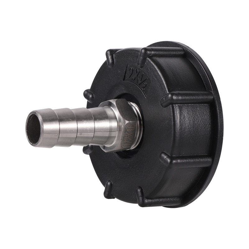 S60x6 Груба резба IBC Адаптер за резервоар 6/8/10/12/14/16/18/20/25 mm 304 Неръждаема стомана Накрайник Резервни фитинги за източване на резервоар за вода