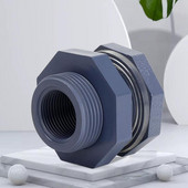 2 db PVC 3/4 hüvelykes menetes víztartály válaszfal illesztési adapter tömítő tömítéssel