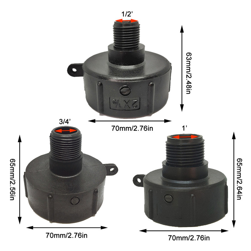 1000 литров IBC химически варел Варел с урея IBC Тон варел Съединение Тон варел Аксесоари Тон варел Пластмасова връзка Твърда тръбна връзка