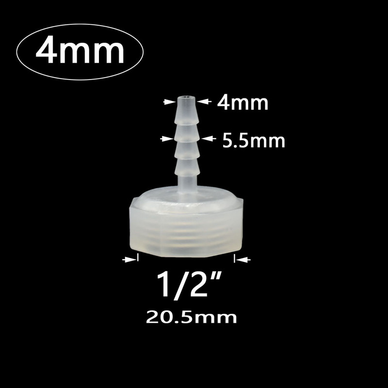 2 бр. 4/6/8/10/12/14/16/20 мм конектор за маркуч с 1/2 инча вътрешна резба Съединител за водопроводна тръба Съединение за капково напояване
