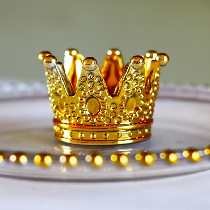 Creative Crown Design Пепелник Личност Стъклен пепелник Прозрачен свещник Орнаменти Пепелник За домашен офис Автомобил