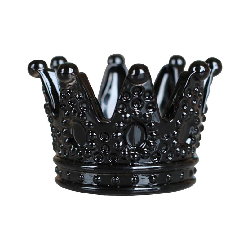 Creative Crown Design Пепелник Личност Стъклен пепелник Прозрачен свещник Орнаменти Пепелник За домашен офис Автомобил