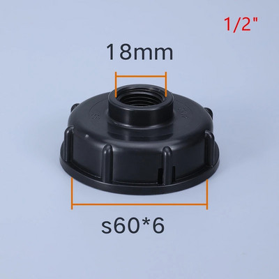 PVC cső öntözőszerelvények S60*6 Durva menet 1/2" 3/4" 1" víztartály csőcsatlakozó akvárium illesztőszerszámhoz