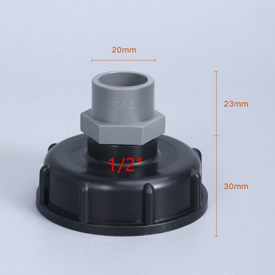 PVC cső öntözőszerelvények S60*6 Durva menet 1/2" 3/4" 1" víztartály csőcsatlakozó akvárium illesztőszerszámhoz
