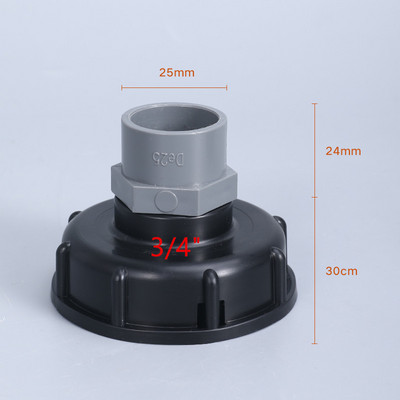 PVC cső öntözőszerelvények S60*6 Durva menet 1/2" 3/4" 1" víztartály csőcsatlakozó akvárium illesztőszerszámhoz
