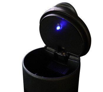 Τασάκι αυτοκινήτου LED Θήκη ποτηροθήκης δίσκου στάχτης καπνίσματος με καπάκι Δοχείο αποθήκευσης σκουπιδιών Τασάκι πούρων Universal Αξεσουάρ τσιγάρων αυτοκινήτου