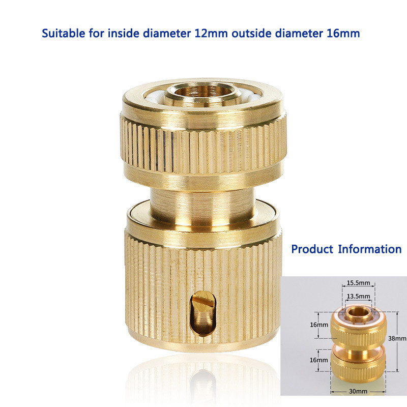 1PC 1/2`` конектор за градински маркуч Адаптер за кран Бързо свързване Накрайник за маркуч Накрайник за пръскане на градински маркуч Воден пистолет