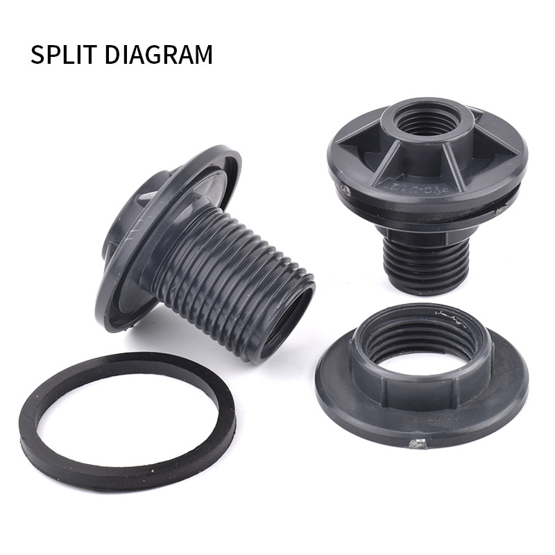 UPVC Fish Tank Drain Joint Water Tower Outlet Connector Water Tank Connector Home Направи си сам фитинги за поливане на тръби за дренаж на басейни за аквариуми