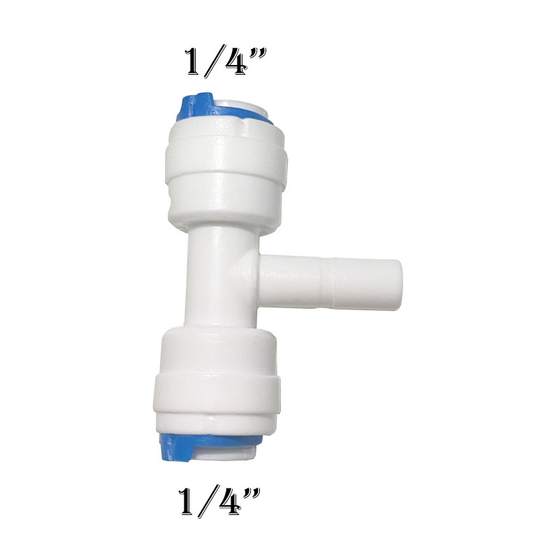 1/4" OD маркуч, тръба за обратна осмоза, аквариум, бързо монтиращ се RO водно коляно, съединител за пластмасова тръба, 5 бр.