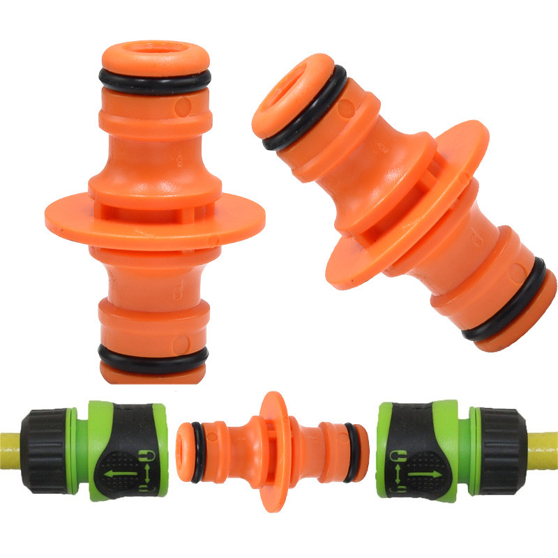 1 бр. Съединител за маркуч 2-посочен кран Градински конектор Адаптер Съединител Адаптер за кран за водопроводна система Градинска система за поливане Конектор за градински маркуч