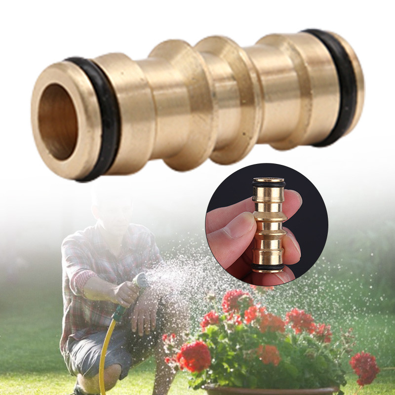1 бр. Съединител за маркуч 2-посочен кран Градински конектор Адаптер Съединител Адаптер за кран за водопроводна система Градинска система за поливане Конектор за градински маркуч