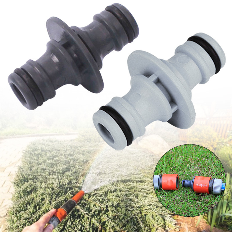 1 бр. Съединител за маркуч 2-посочен кран Градински конектор Адаптер Съединител Адаптер за кран за водопроводна система Градинска система за поливане Конектор за градински маркуч