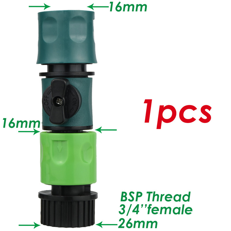 KESLA Quick Connector Valve ЕВРО 3/4 инча мъжка резба Адаптер за тръба за маркуч за градински тръби Инструменти за система за капково напояване